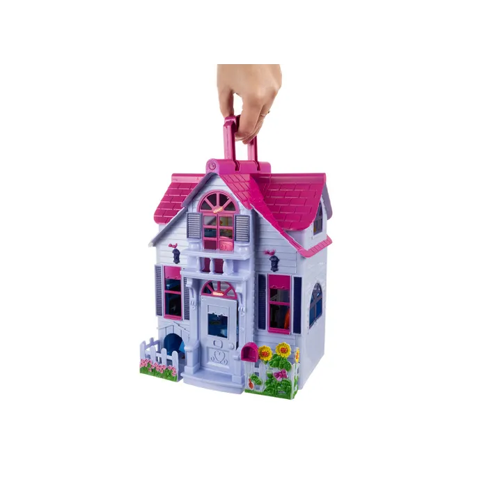 Figurki rodziny i psa dołączone do domku dla lalek 26689