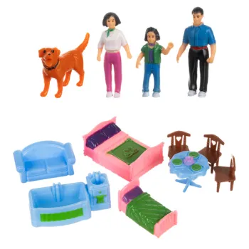 Przenośny domek dla lalek z wygodną rączką do noszenia