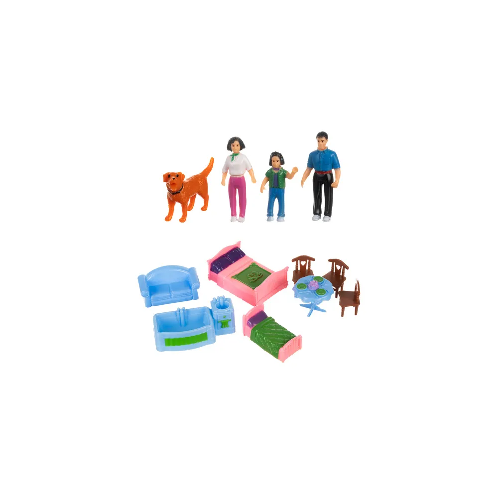 Przenośny domek dla lalek z wygodną rączką do noszenia