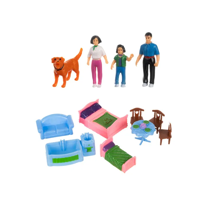 Przenośny domek dla lalek z wygodną rączką do noszenia