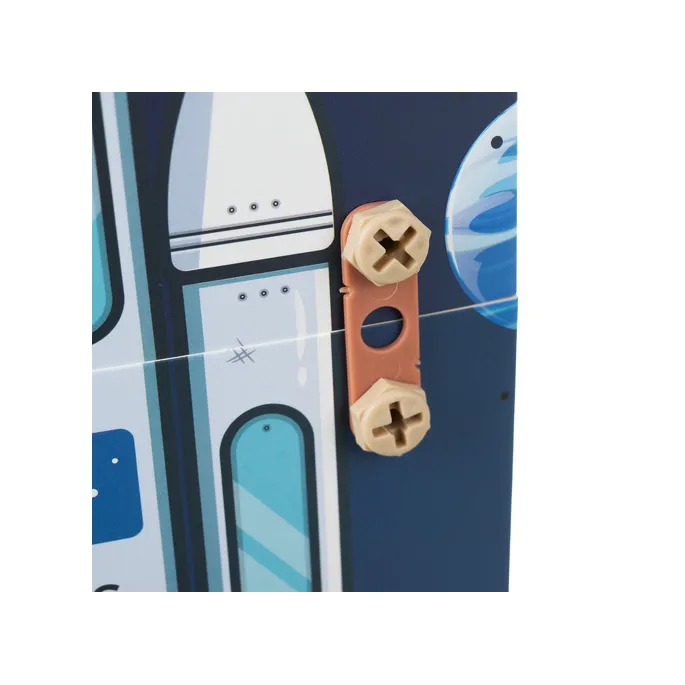 pudełko w kształcie misia z klockami konstrukcyjnymi