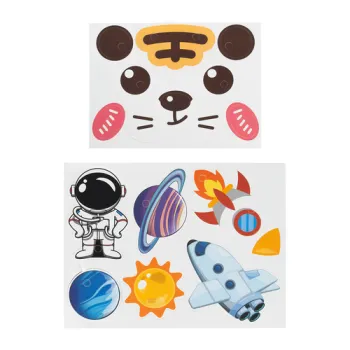 klocki konstrukcyjne 3D kosmos zapakowane w pudełku gotowe do zabawy