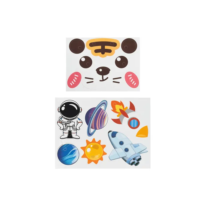 klocki konstrukcyjne 3D kosmos zapakowane w pudełku gotowe do zabawy