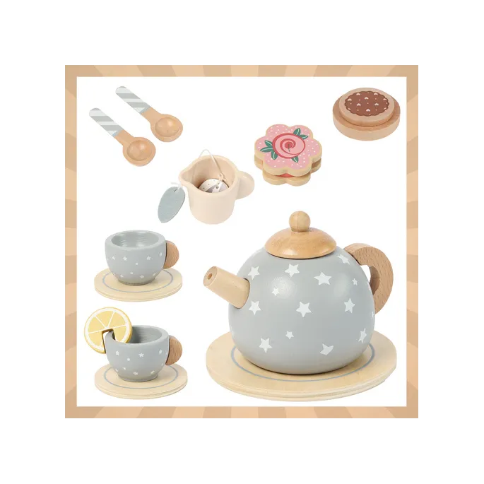 nowoczesny i bezpieczny zestaw do zabawy w parzenie herbaty dla dzieci