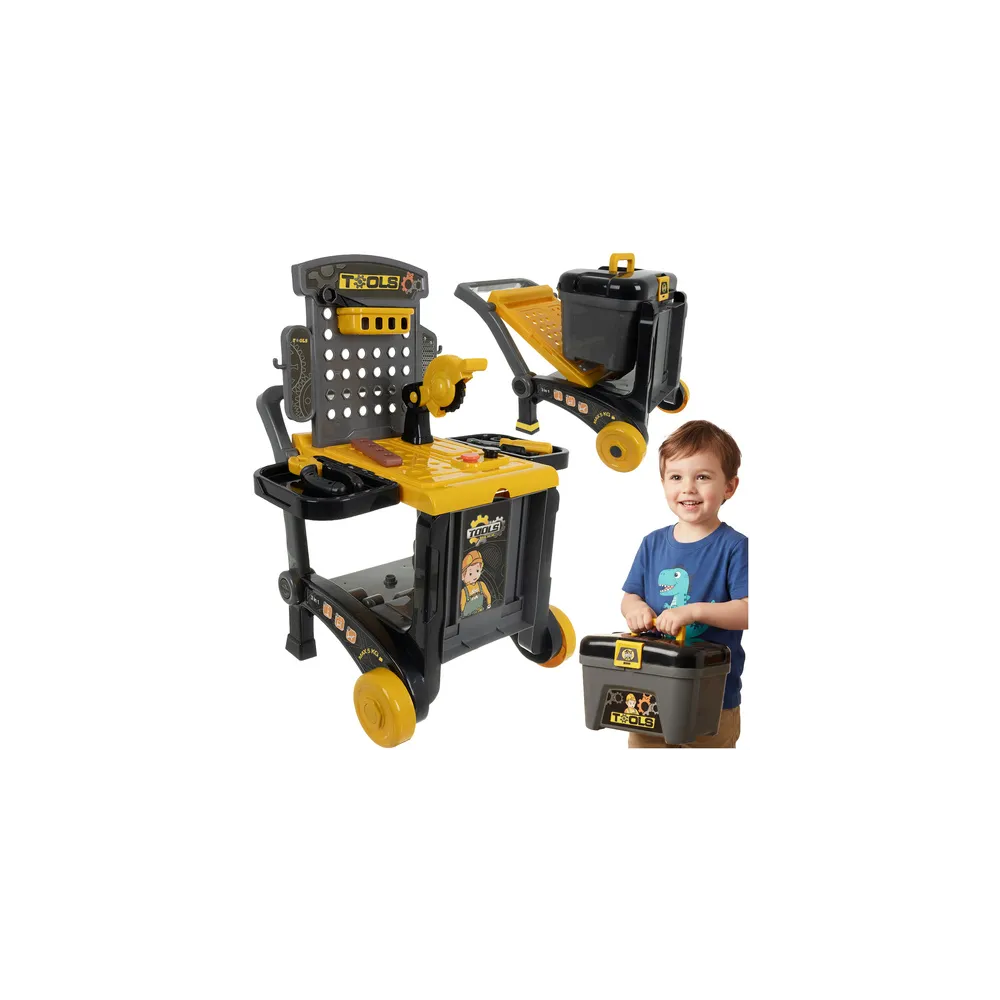 warsztat zabawkowy 59 elementów w komplecie z akcesoriami dla dzieci