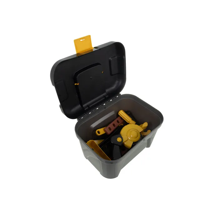 dziecięcy warsztat po rozłożeniu, gotowy do zabawy