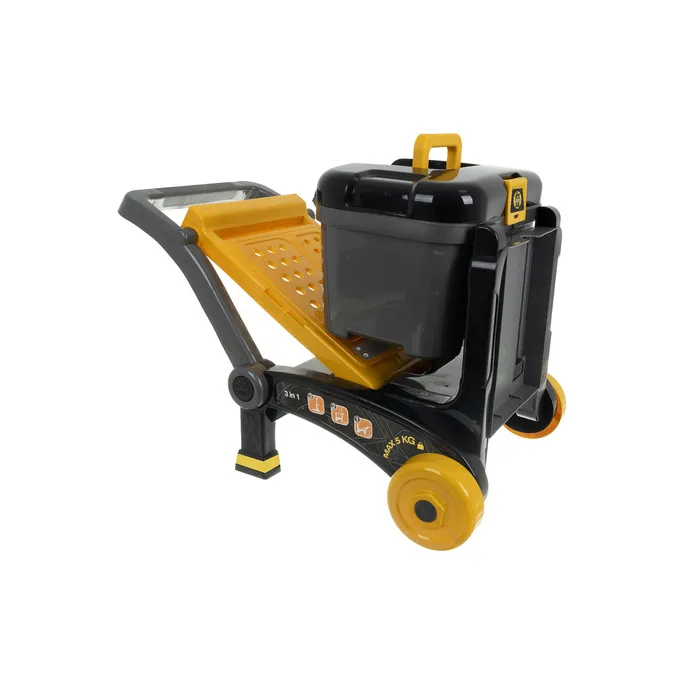 rączka i kółka umożliwiające łatwe przenoszenie warsztatu