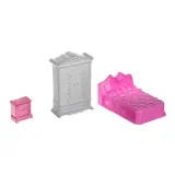 zbliżenie na sypialnię w domku dla lalek willa 27054