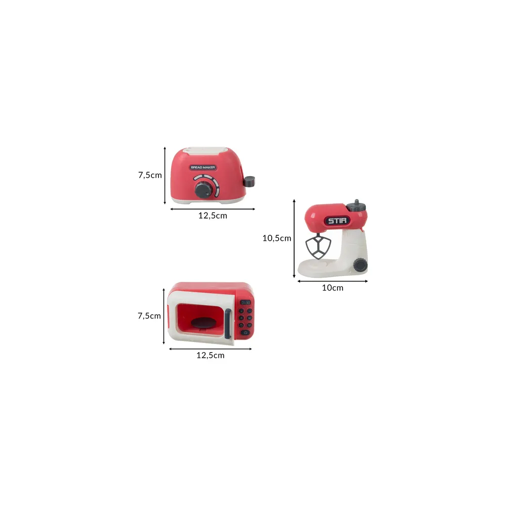 mikrofalówka dziecięca i naczynia z zestawu