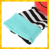 widok wszystkich elementów zestawu grzechotek kruzzel dla niemowląt