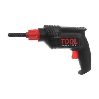 zestaw narzędzi zabawkowych rozłożony na stole