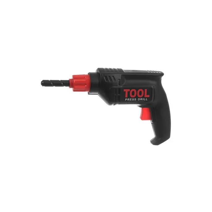 zestaw narzędzi zabawkowych rozłożony na stole