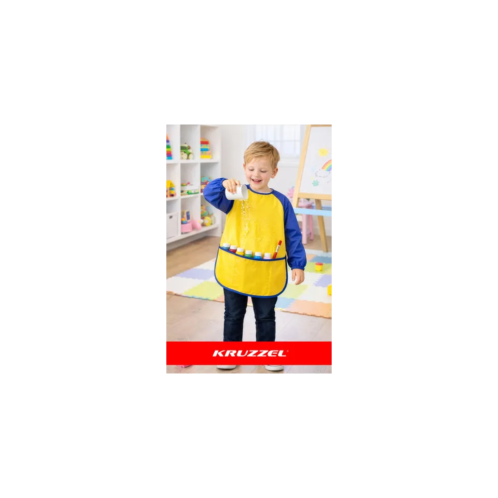 lekki fartuszek do prac plastycznych z elastycznym krojem