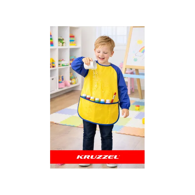 lekki fartuszek do prac plastycznych z elastycznym krojem