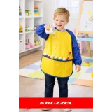 lekki fartuszek do prac plastycznych z elastycznym krojem