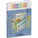 ruchome części kartonowego parkingu na półeczkach