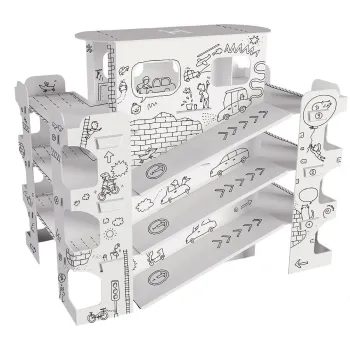 widok gotowego parkingu 3d po indywidualnym pokolorowaniu