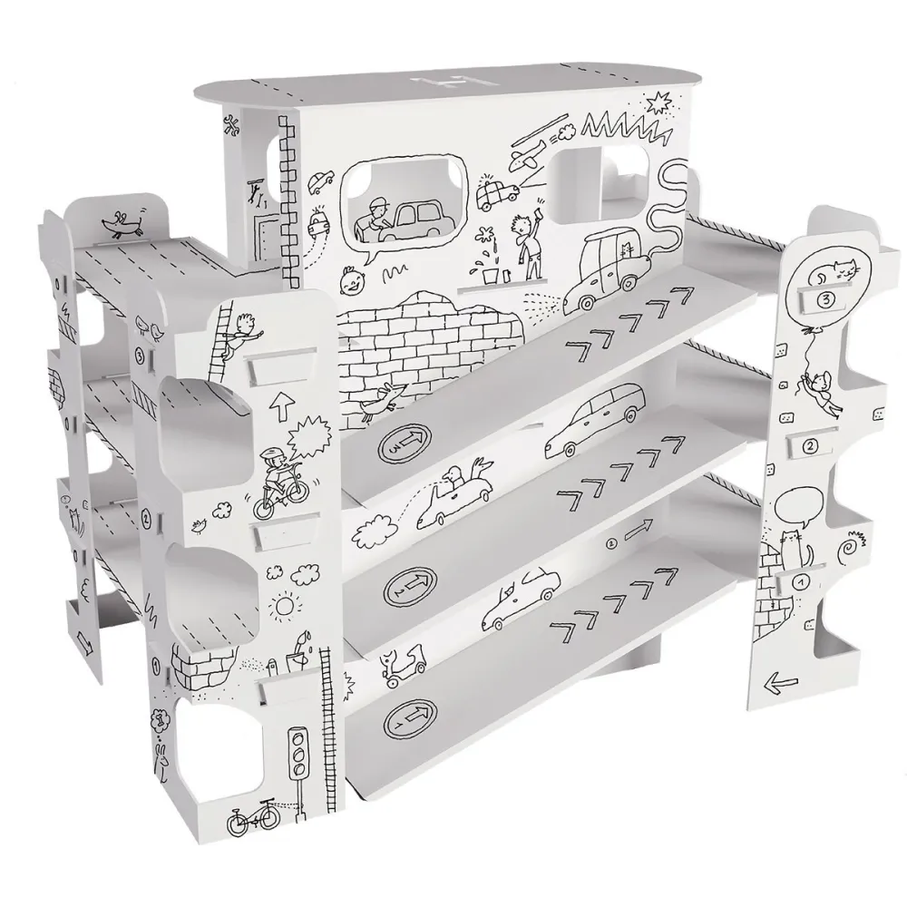 widok gotowego parkingu 3d po indywidualnym pokolorowaniu