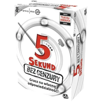 Pudełko gry 5 Sekund bez cenzury z kolorową grafiką na froncie