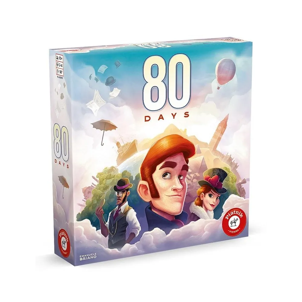 Gra planszowa 80 Days PIATNIK z elementami podróży i przygód