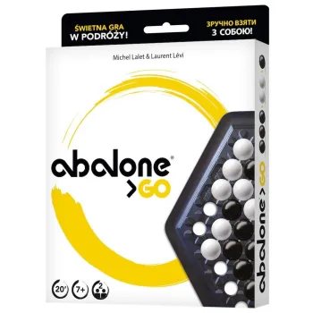 plansza i elementy gry logicznej Abalone GO REBEL widok z góry