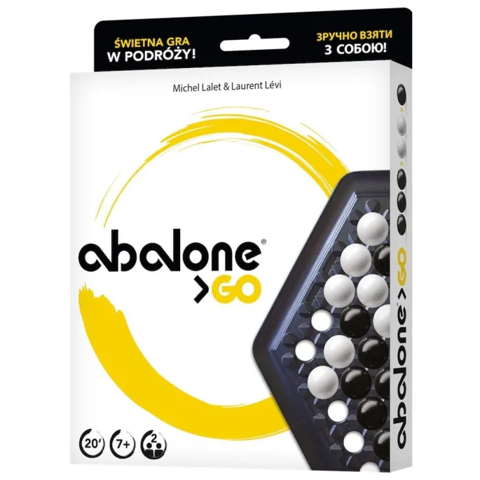 plansza i elementy gry logicznej Abalone GO REBEL widok z góry