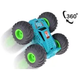 Widok pojazdu STUNT CAR z dużymi, gumowymi kołami 7 cm