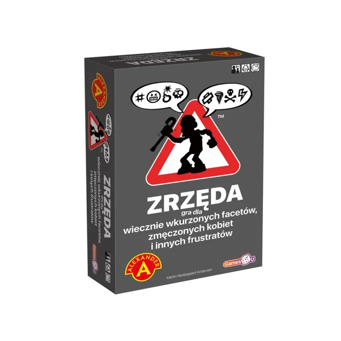Akcesoria gry ZRZĘDA: żetony, karty i plansza rozłożone na stole