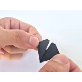 Elementy zestawu Origami 3D wraz z instrukcją i naklejkami