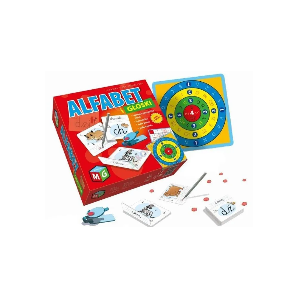 Kompletny zestaw układanki edukacyjnej z akcesoriami do gry