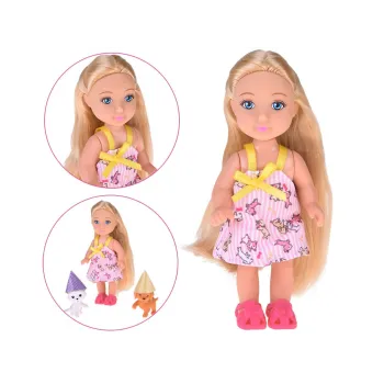 Biały kotek i brązowy piesek – elementy zestawu PET PARTY