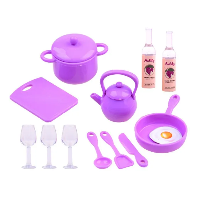 Realistyczne efekty dźwiękowe i świetlne w kuchni lalki