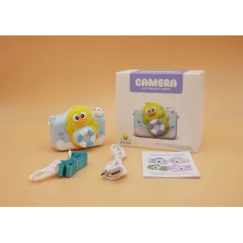 aparat fotograficzny w kształcie kaczki dla dzieci, widok z przodu