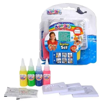 Aqua Gelz zestaw kreatywny z żelami, foremkami i miską do tworzenia figurek 3D