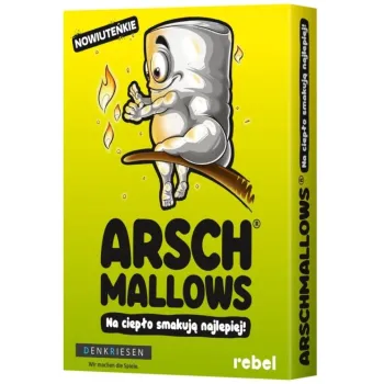 Arschmallows edycja polska – gra karciana w kompaktowym pudełku z kolorowymi kartami
