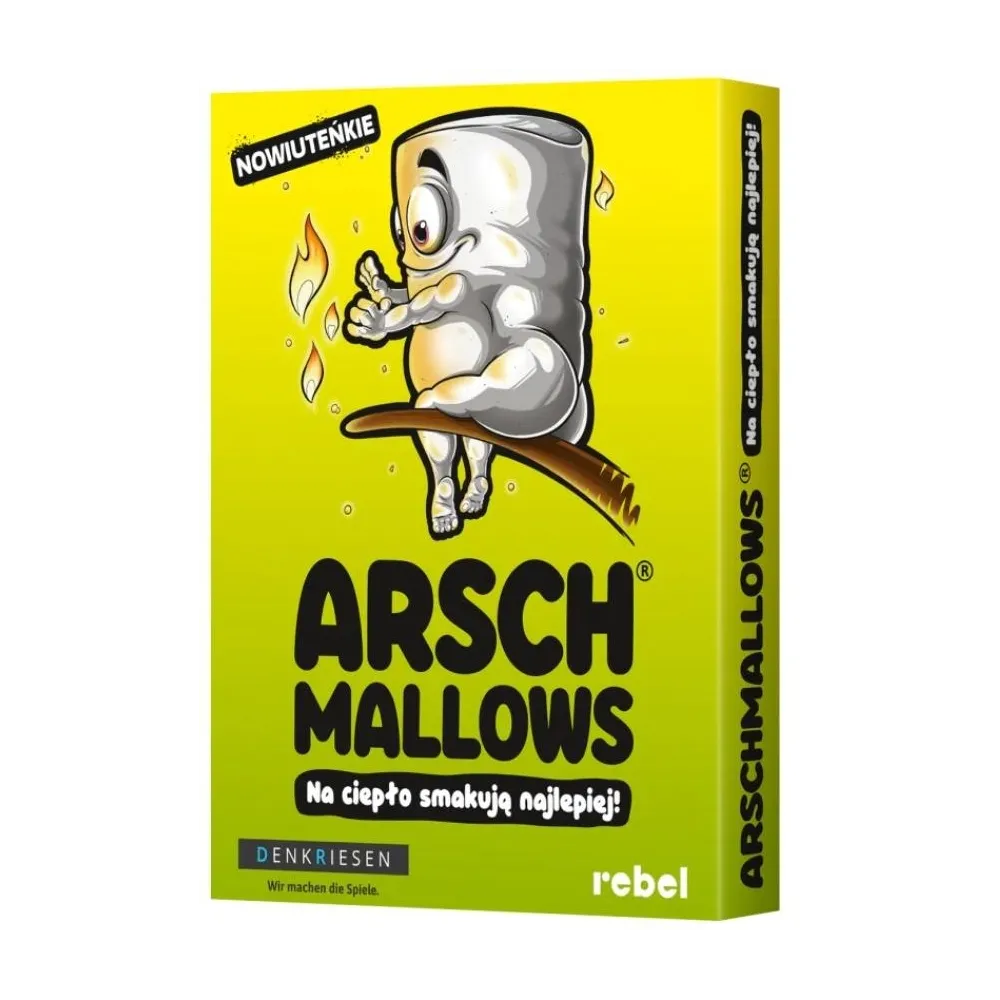 Arschmallows edycja polska – gra karciana w kompaktowym pudełku z kolorowymi kartami