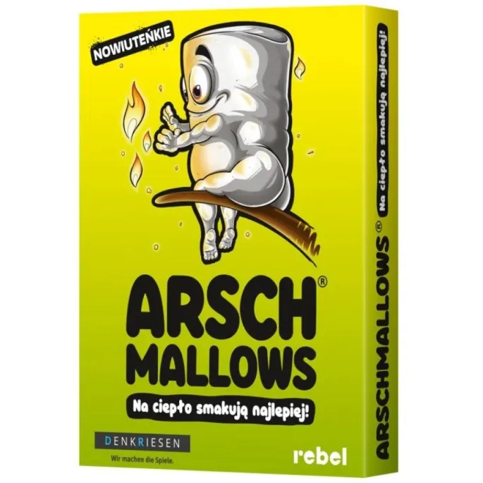 Arschmallows edycja polska – gra karciana w kompaktowym pudełku z kolorowymi kartami