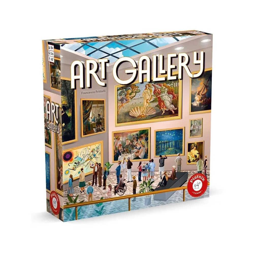 plansza gry Art Gallery PIATNIK z ilustracjami słynnych obrazów