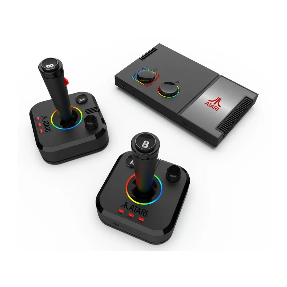 panel przedni konsoli z podświetleniem LED RGB w różnych kolorach