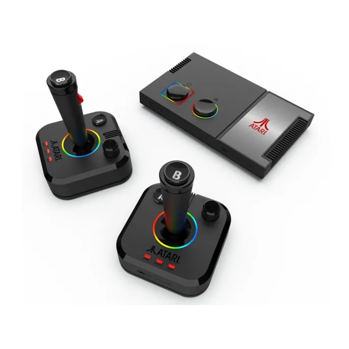 panel przedni konsoli z podświetleniem LED RGB w różnych kolorach