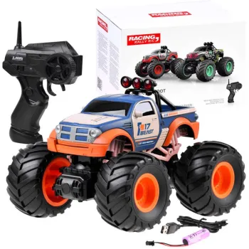 Monster Truck Big Foot RC0563 widok z boku na gumowe koła