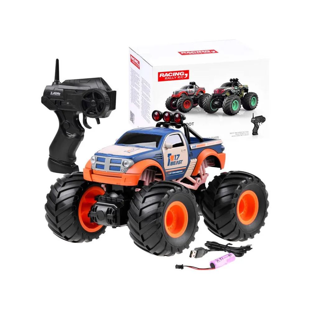 Monster Truck Big Foot RC0563 widok z boku na gumowe koła