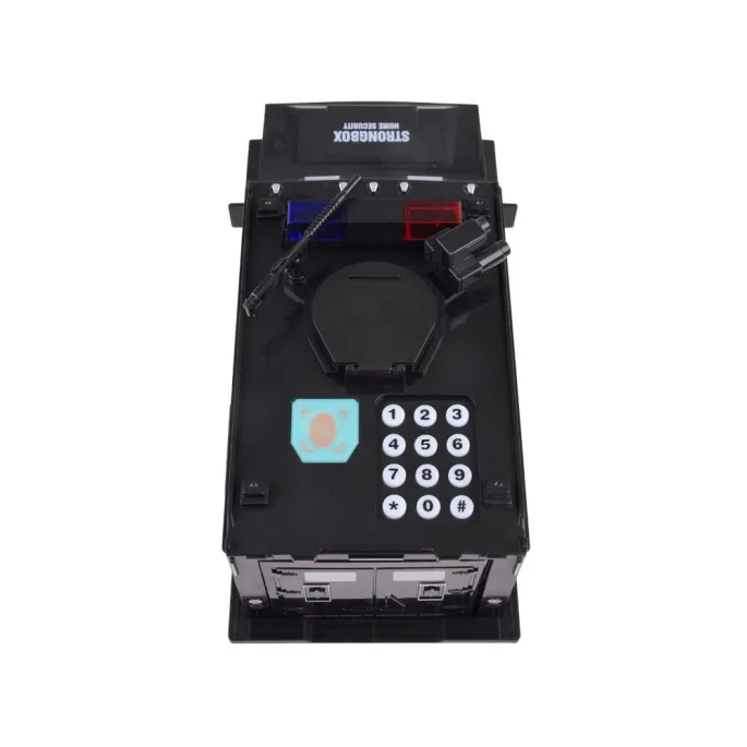 Symulacja rozpoznawania odcisku palca na drzwiach autka skarbonki