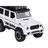 Widok bagażnika na dachu z efektem świateł LED OFF-ROAD