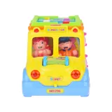 kolorowa książeczka z przyciskami na dachu autobusu