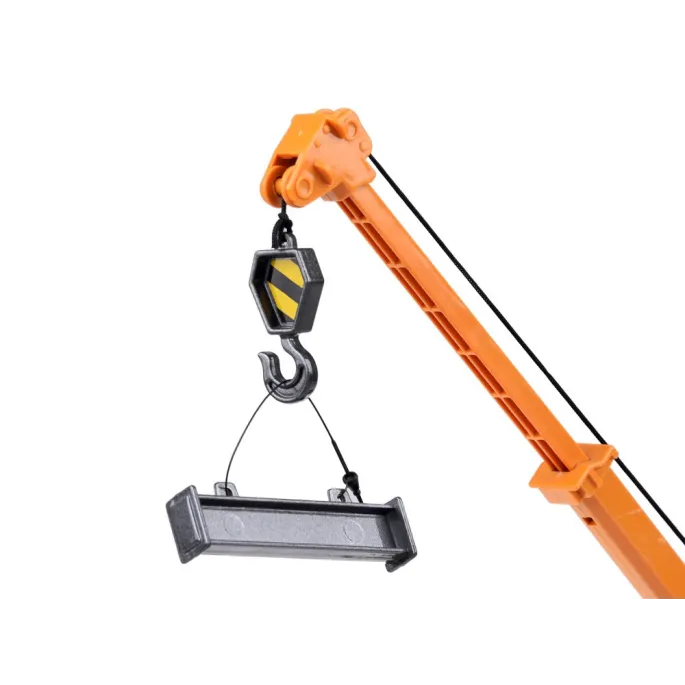 widok całego dźwigu toy z perspektywy dziecka