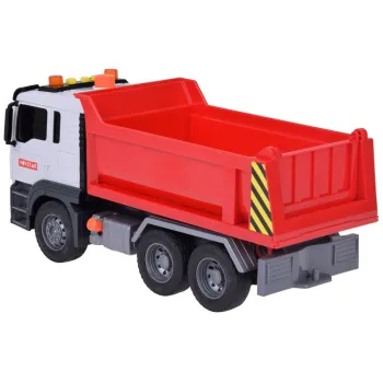 Zbliżenie na otwieraną kabinę zabawkowej wywrotki