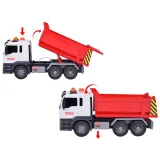 Auto budowlane wywrotka z efektem świetlnym włączonym