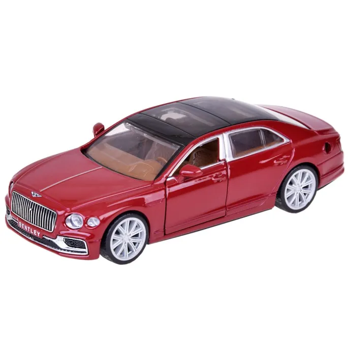 Detal bordowej karoserii limuzyny Bentley Flying Spur Hybrid