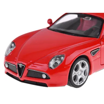 Auto metalowe model Alfa Romeo 8C Competizione skala 1:32 światła ZA4607